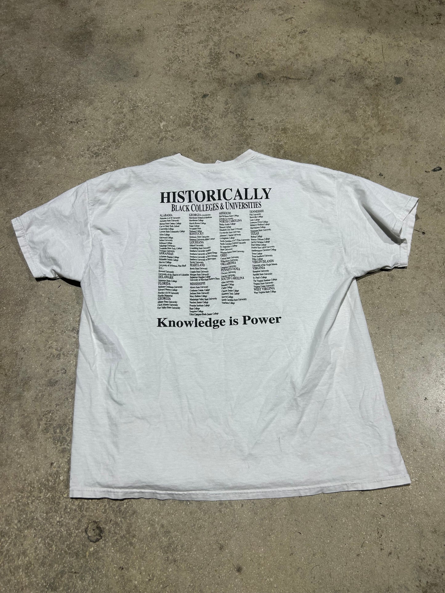 Distressed 2008 FAMU Homecoming Tee - White Size XXL