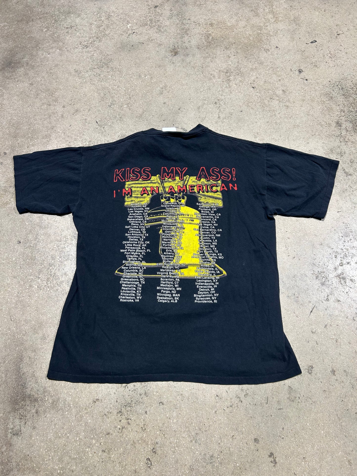 Ted Nugent Kiss My Ass Tee - Black Size XL