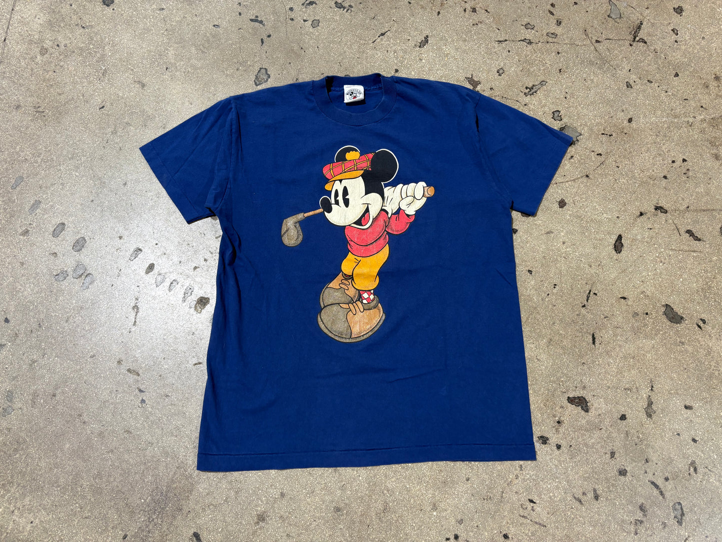 Mickey Mouse Golf Swing Tee - Blue Size XL