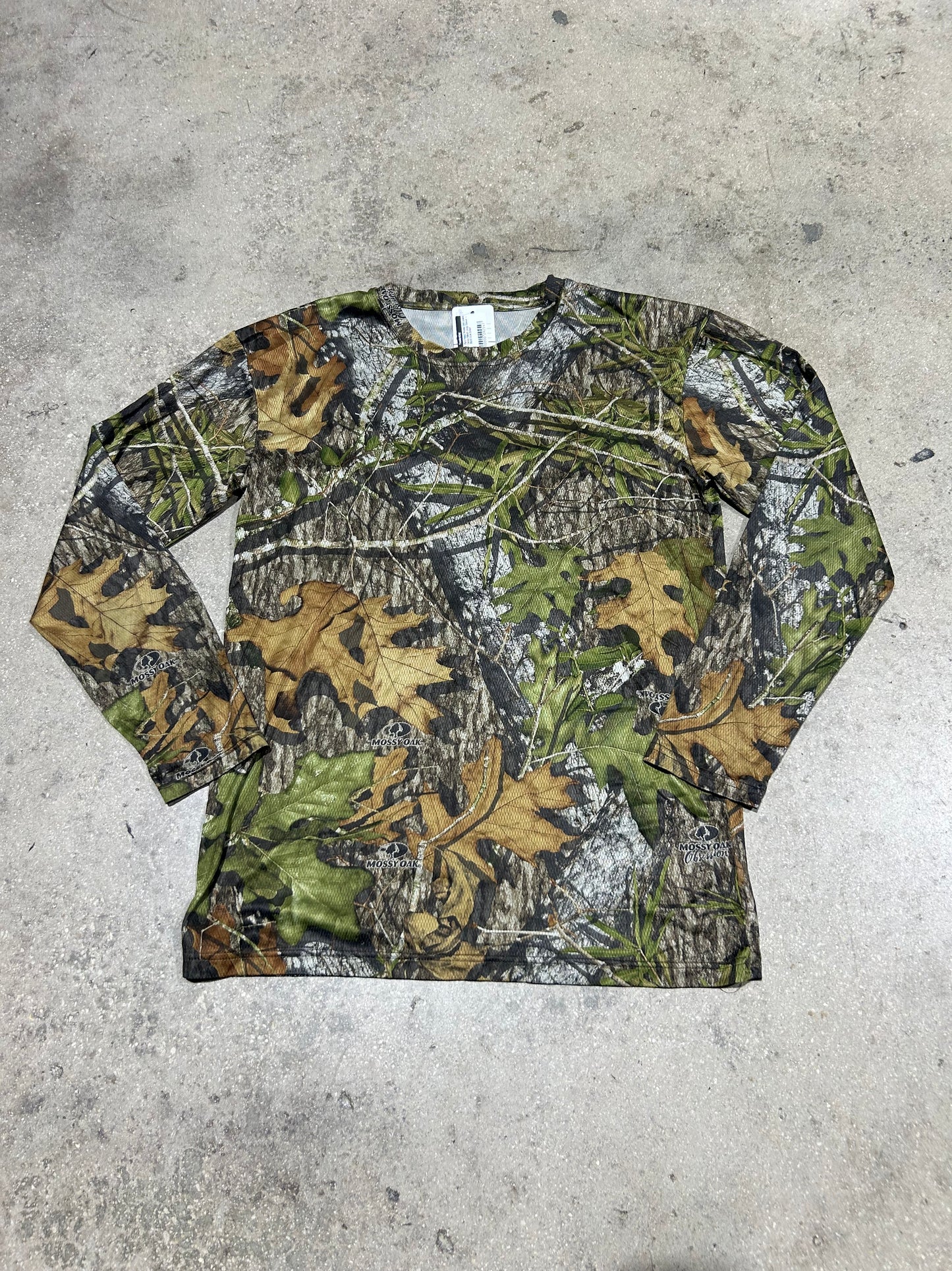 Red Head Mossy Oak Leave Camo Mesh Long Sleeve - Multi Size Small