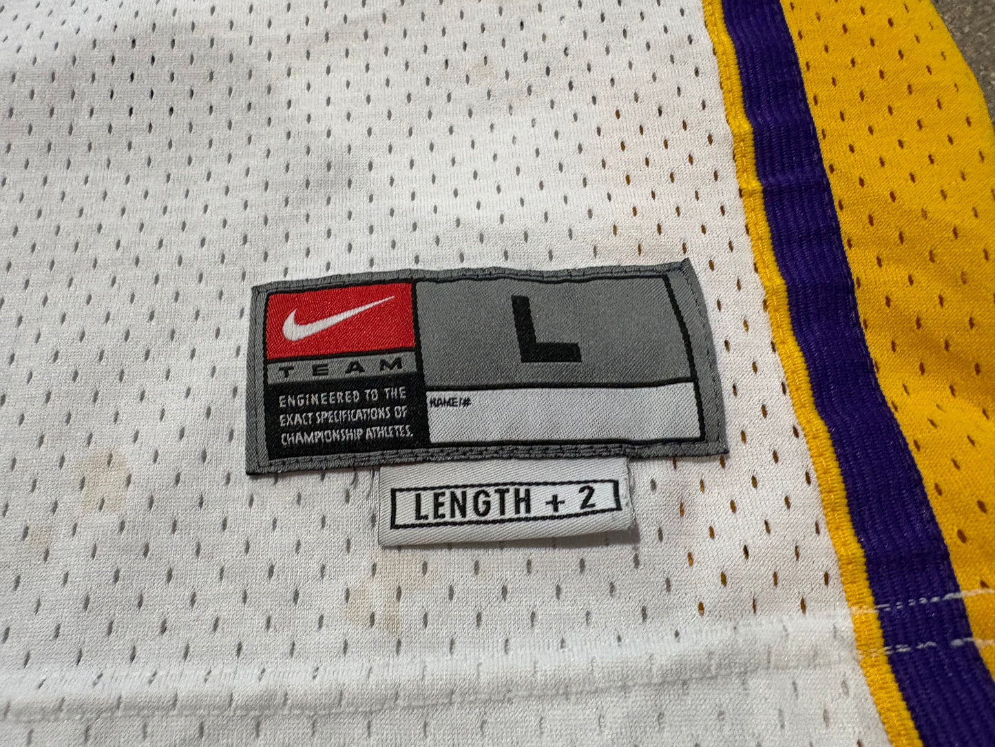 Nike Los Angeles Lakers #8 Kobe Jersey - White Size Large