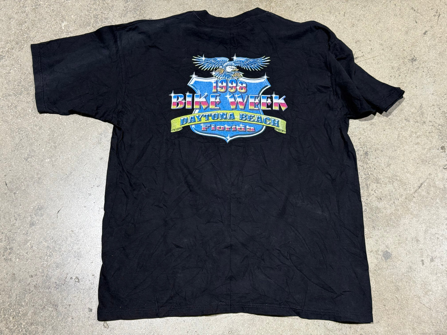 1998 Bike Week Daytona Beach Tee - Black Size XXL