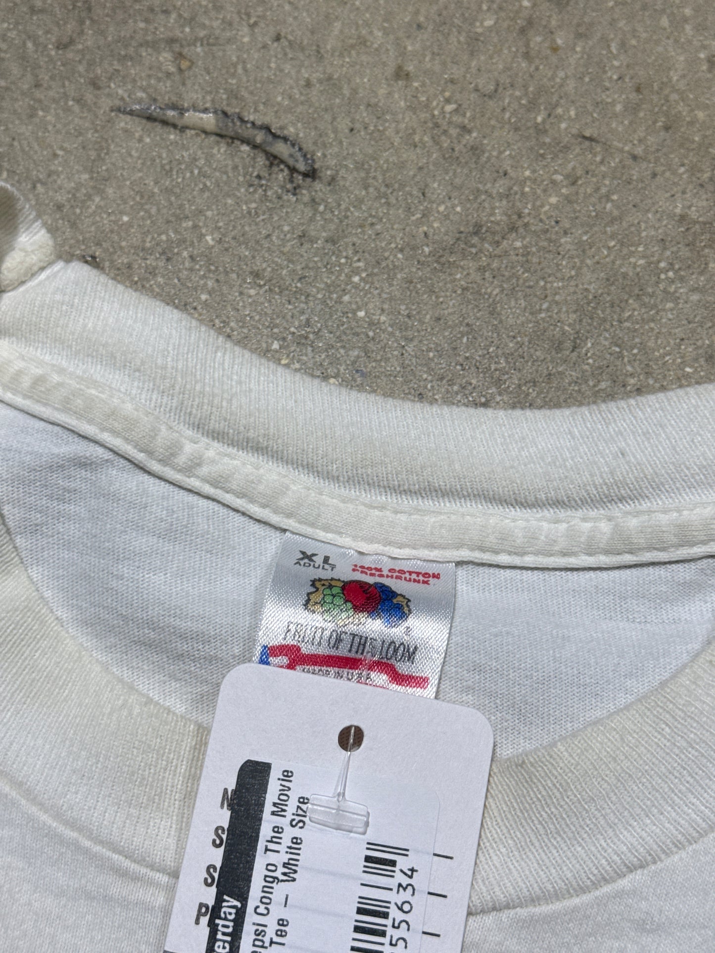 90s Pepsi Congo The Movie Promo Tee - White Size XL