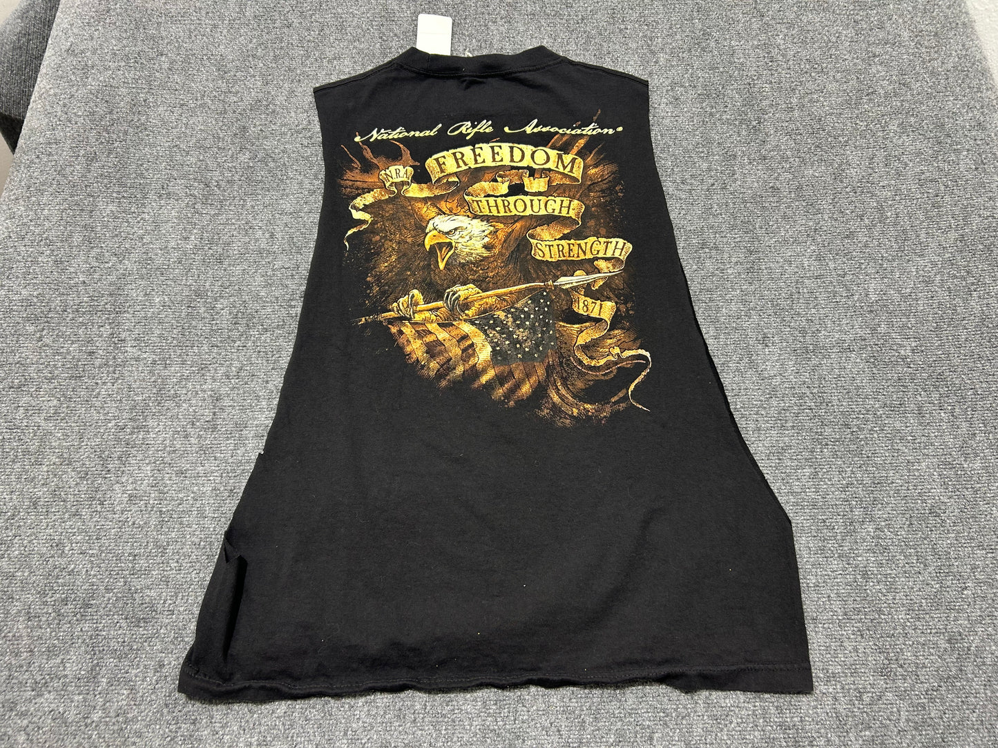 NRA Freedom Eagle Cutoff Tee - Black Size XL