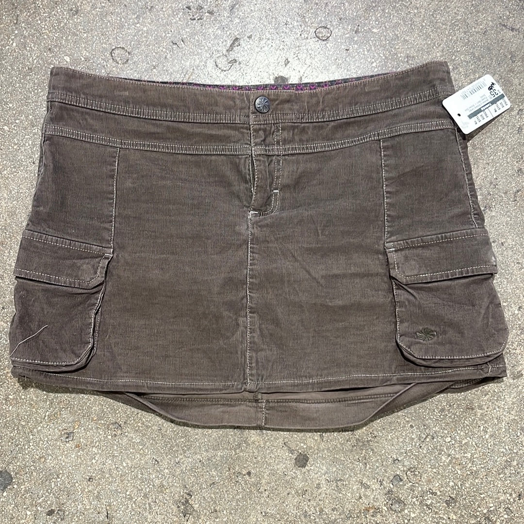Women's Athleta Cargo Pocket Skirt - Brown Size Small