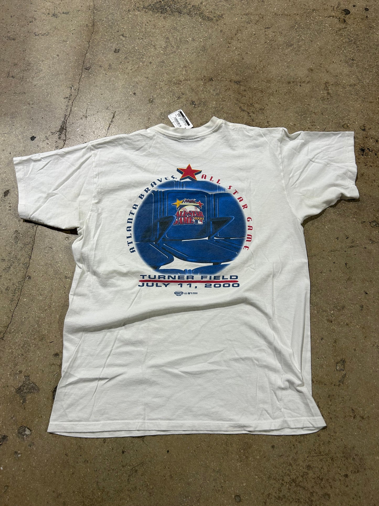 2000 Atlanta Baseball All Star Game Tee - White Size XL