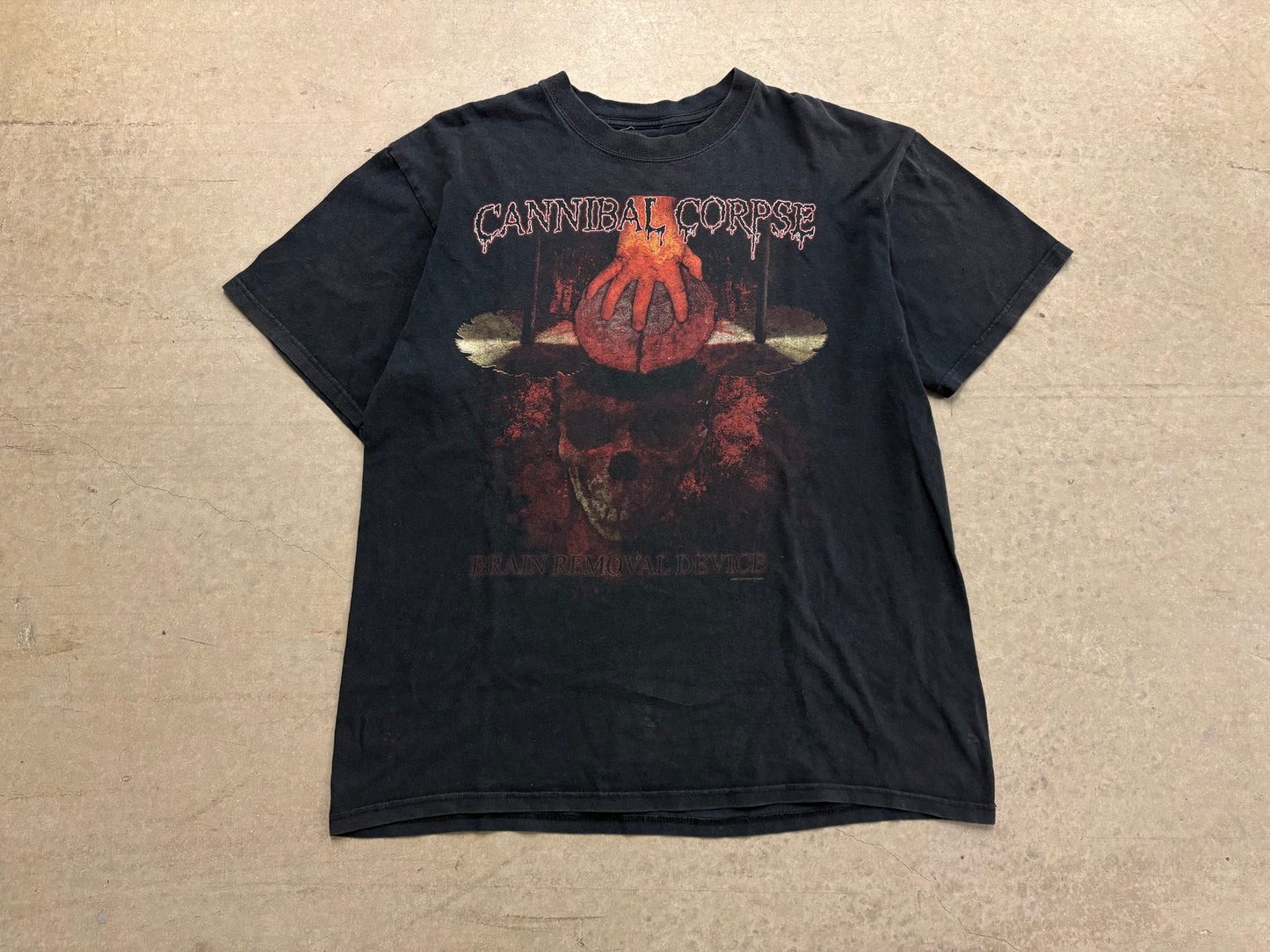 Cannibal Corpse Brain Removal Device Tee - Black Size Large