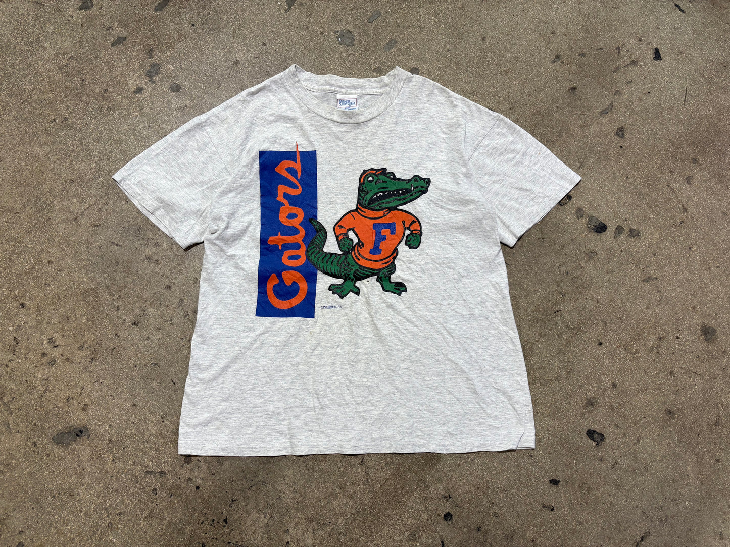 University of Florida Classic Gators Logo Tee - Grey Size Large