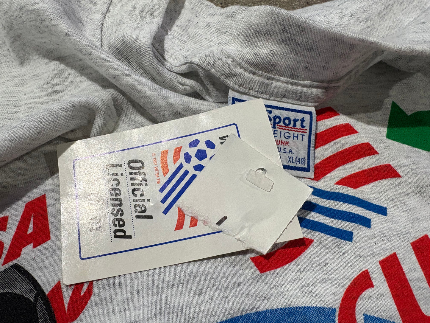 1994 World Cup Globe Tee - Grey Size XL