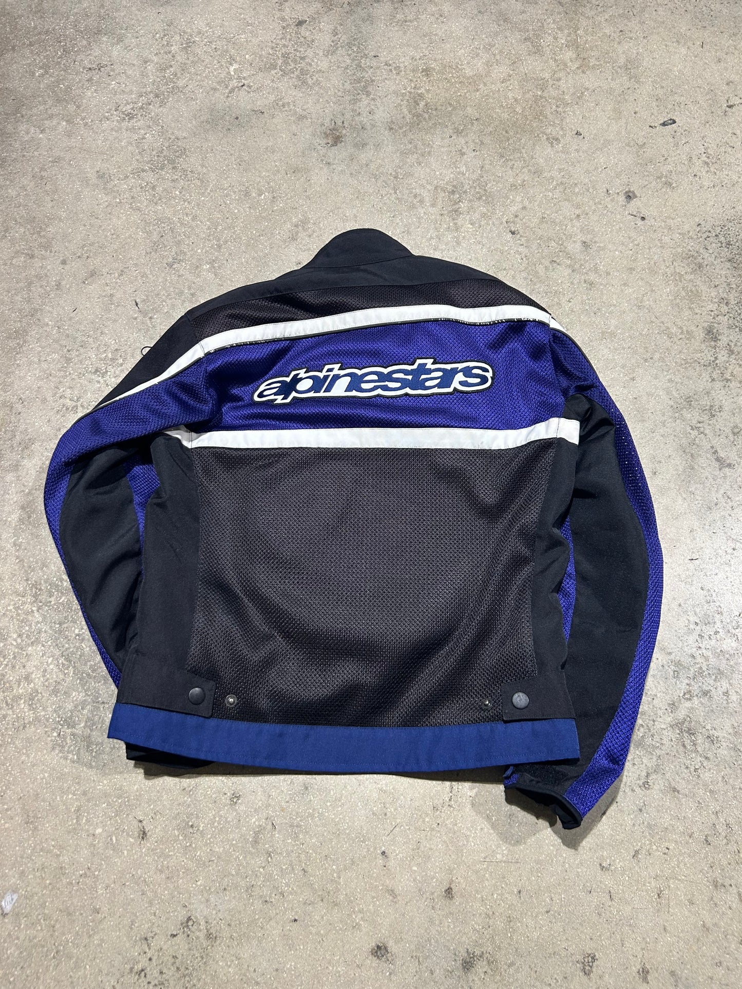 Alpine Stars Mesh Biker Jacket - Blue/Black Size Medium