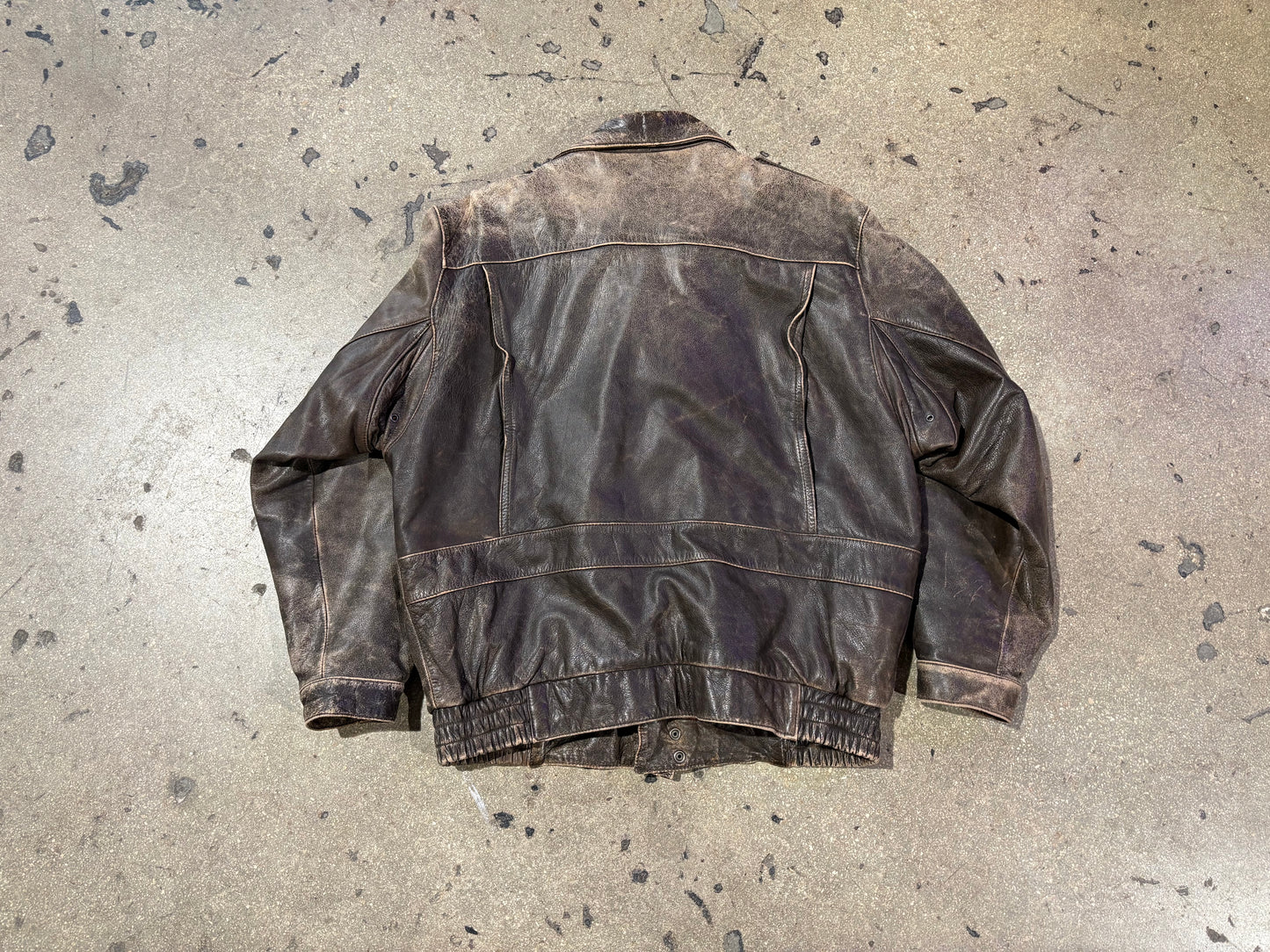 Japanese Leather Type A2 Jacket - Brown Size Large