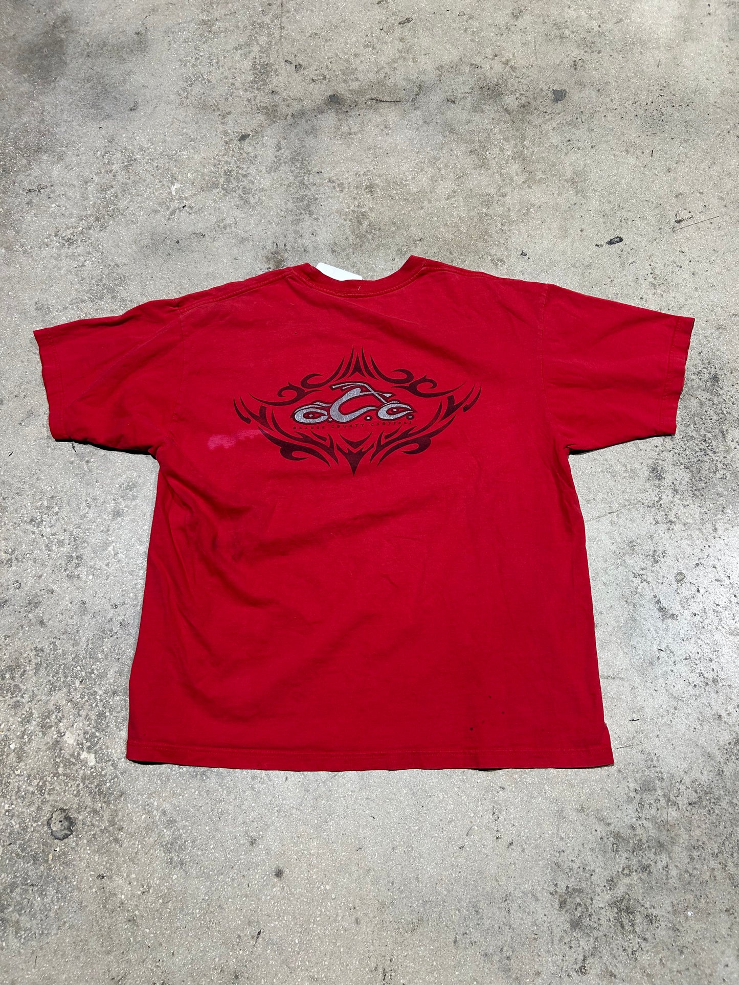 Orange County Choppers Tribal Tee - Red Size Large (con)