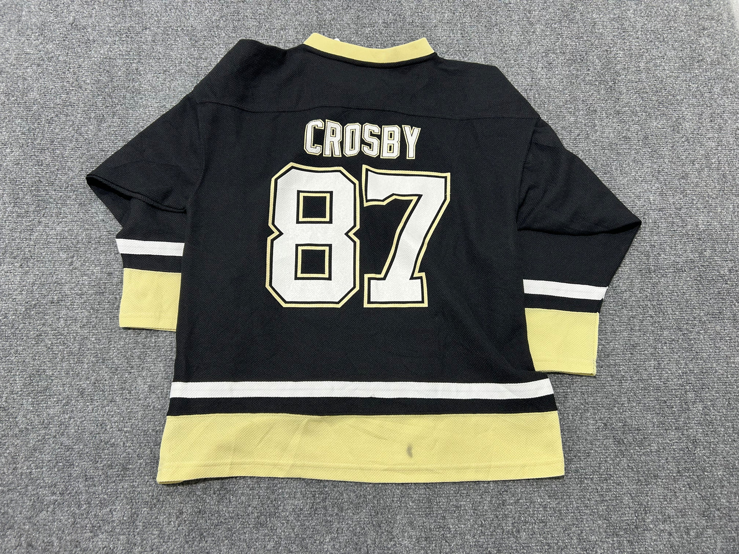 Kids Penguins Sydney Crosby Hockey Jersey #87 - Black Size XL