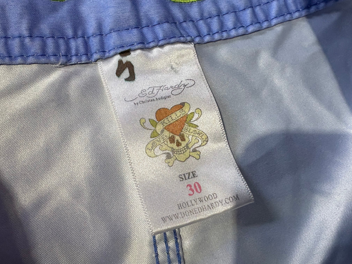 Ed Hardy Panther Swim Shorts - Blue Size 30