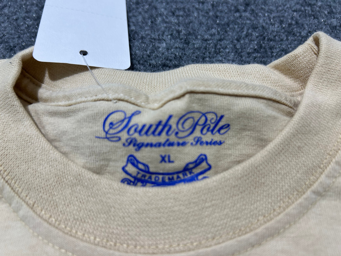 South Pole Non Money Cutoff Tee - Tan Size XL