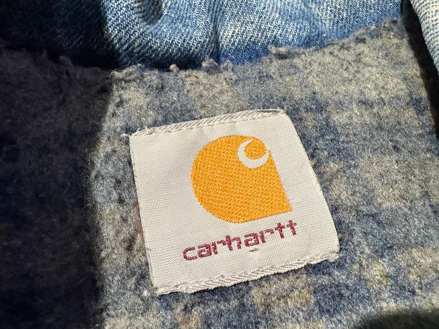 Carhartt Blanket Lined Denim Jacket - Blue Size XXL