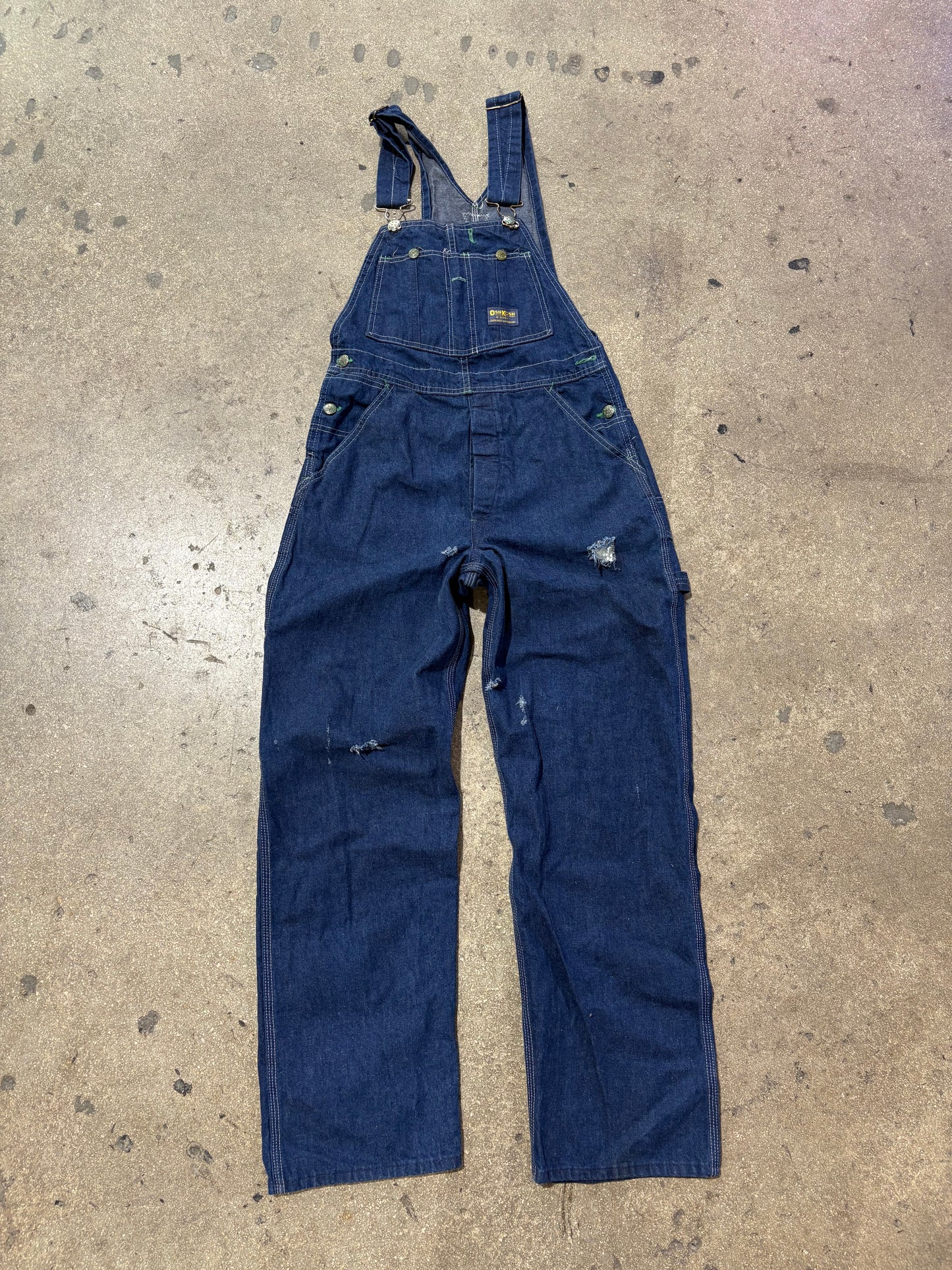 80s Osh Kosh Denim Overalls - Size 30 x 30