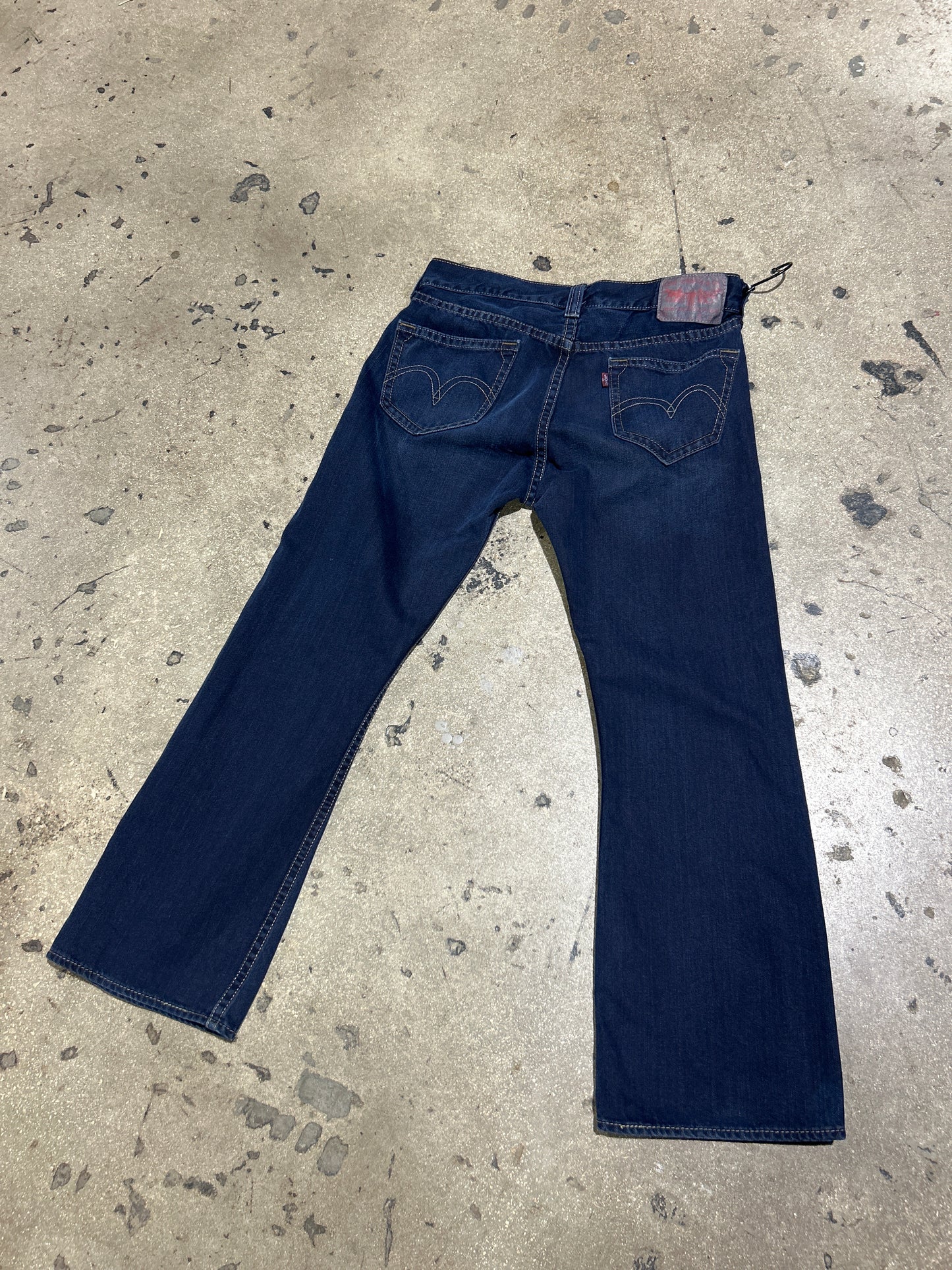 Levi's Type 1 Bootcut Denim Jeans - Dark Blue Size 34x30