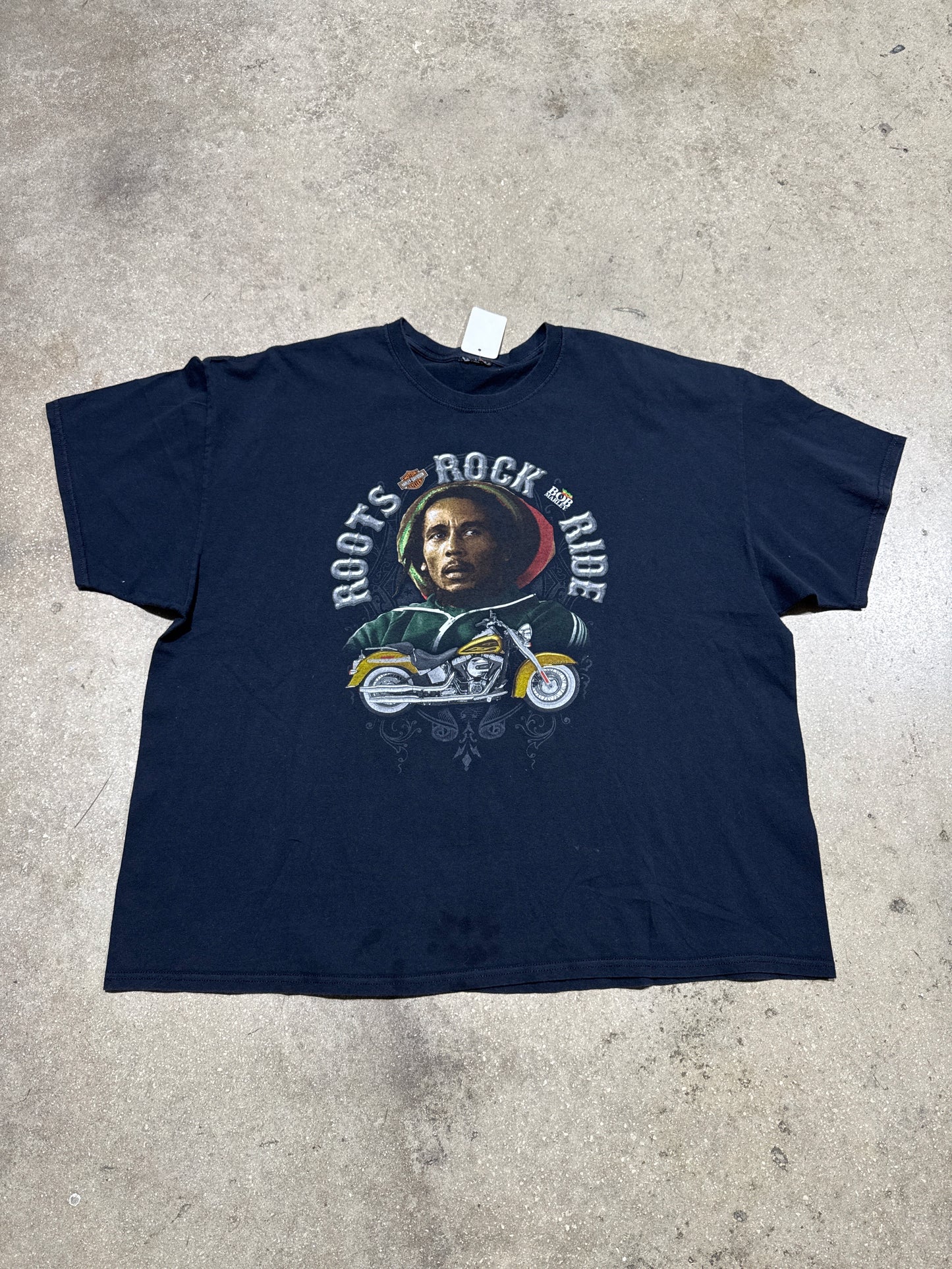 Harley Davidson x Bob Marley Roots Rock Ride Tee - Black Size XXL