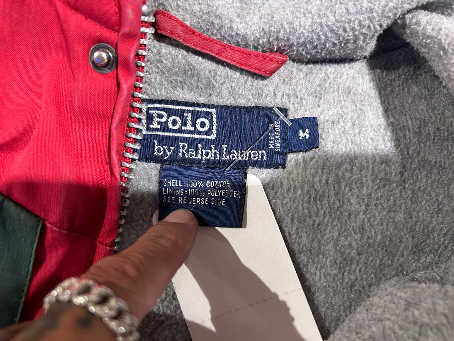 Polo Ralph Lauren Parka - Red/Green Size Medium