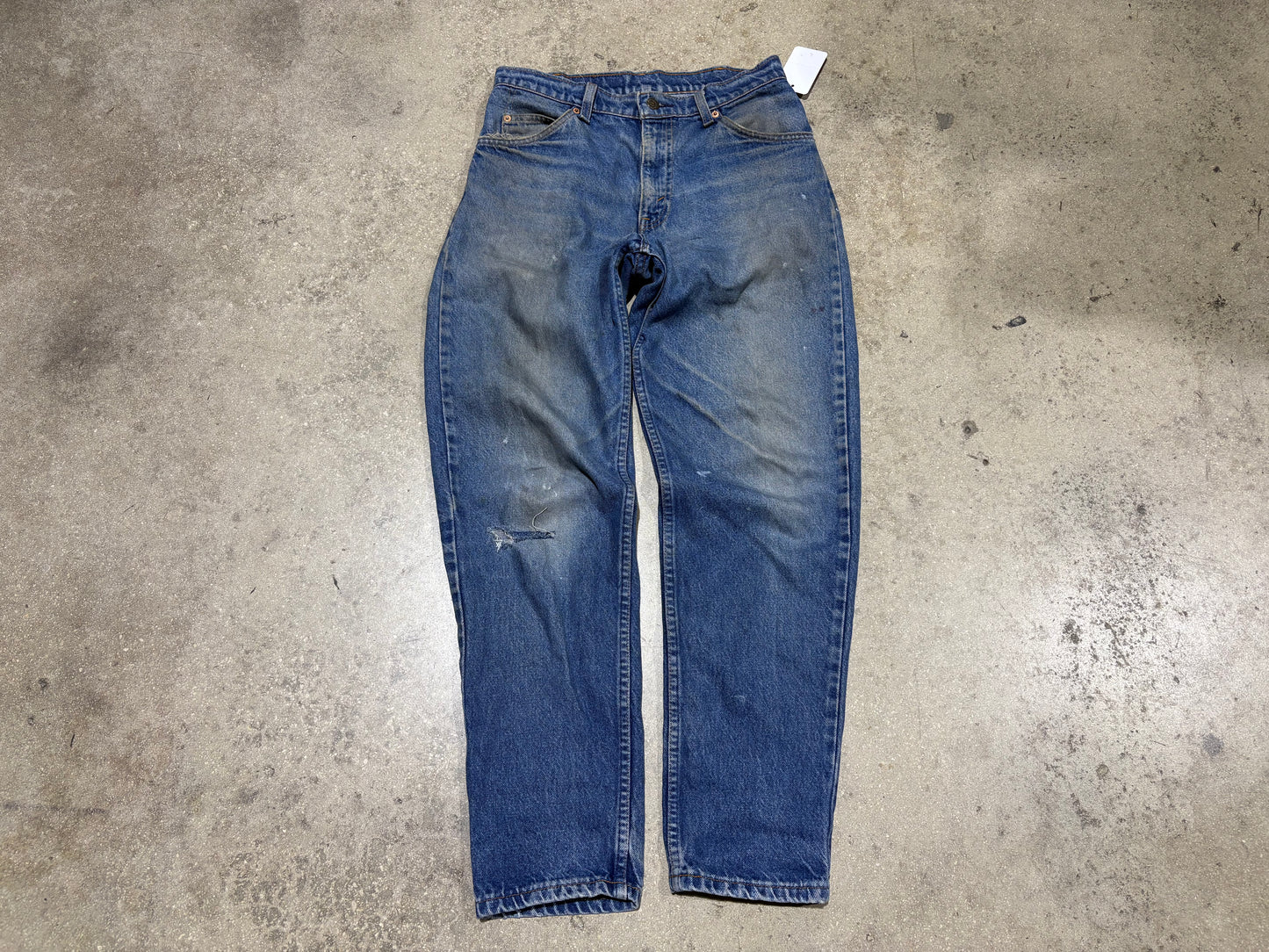 Distressed Levis Orange Tab 550 Denim - Light Wash Size 30x30