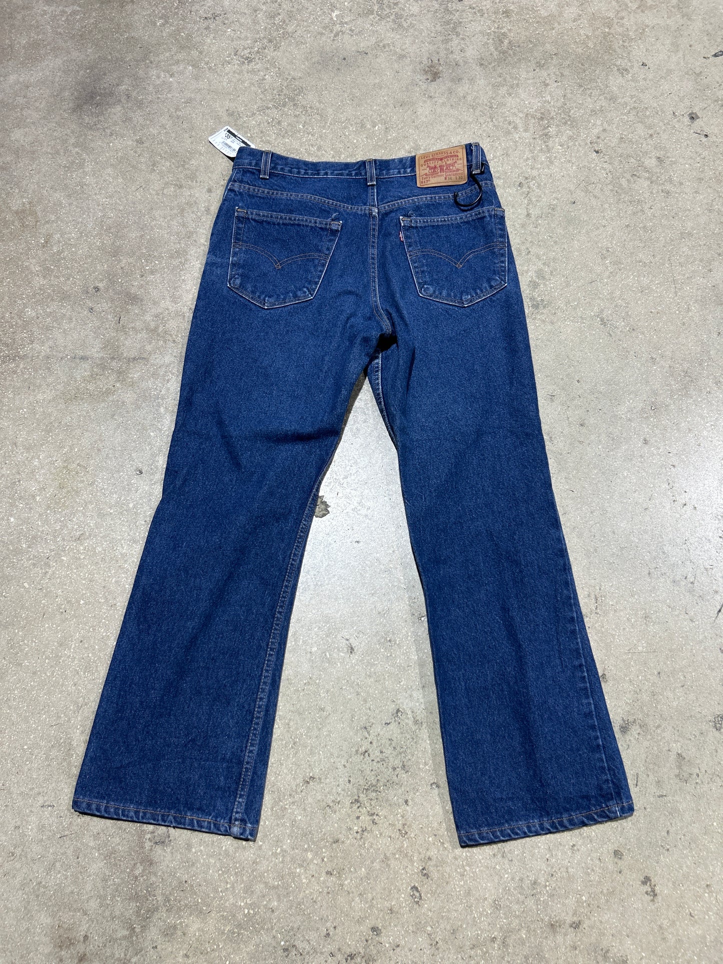 Levi's 517 Boot Cut Denim Pants - Dark Blue Size 34x30