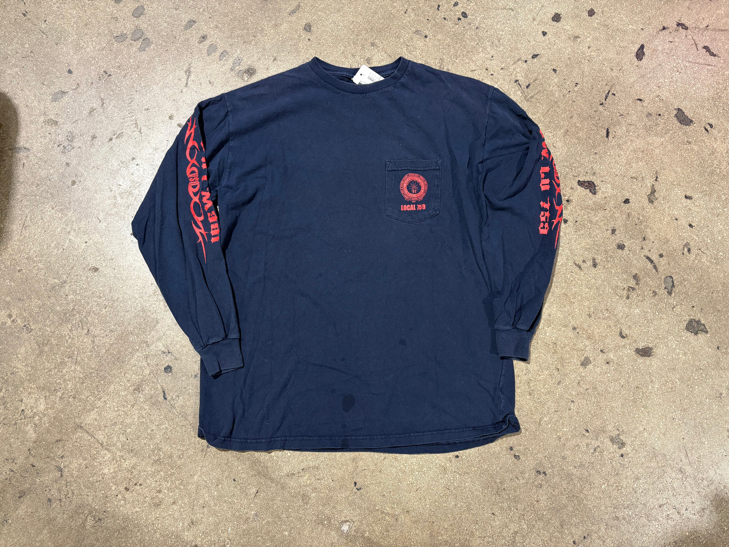 IBEW Local 759 Union Long Sleeve - Navy Size XL