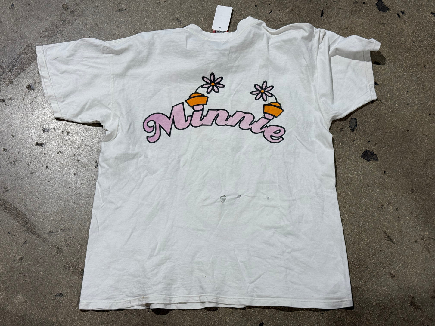 90s Disney Minnie Big Face Tee - White Size XL