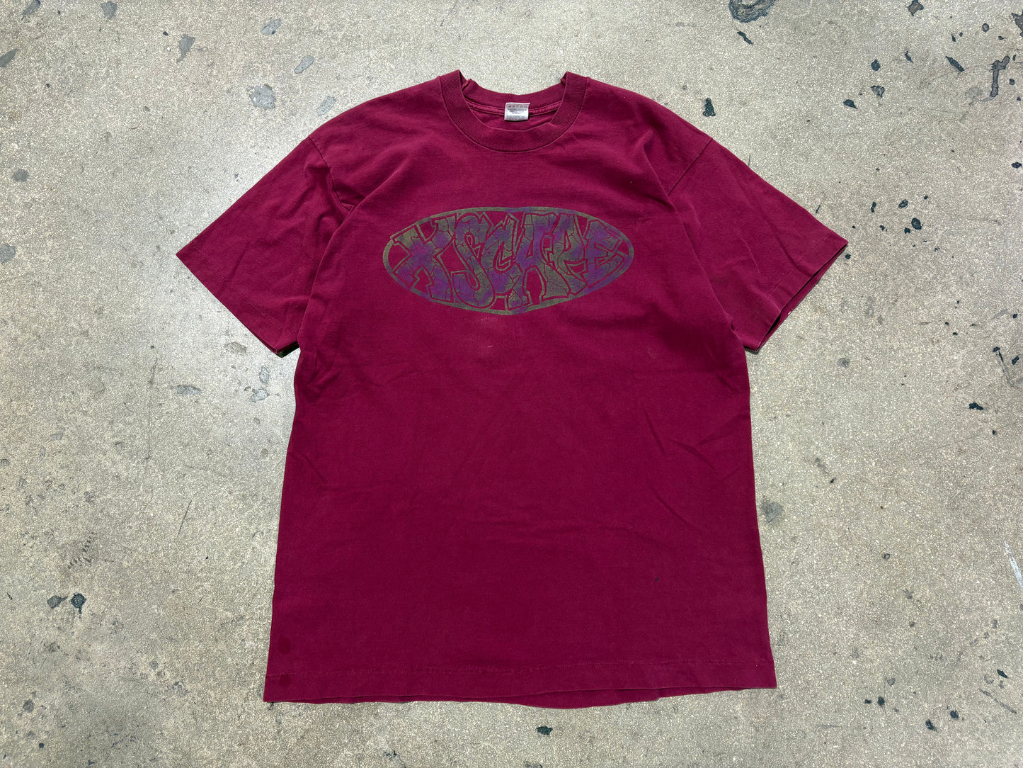 Xscape Power 99fm Tee - Maroon Size XL