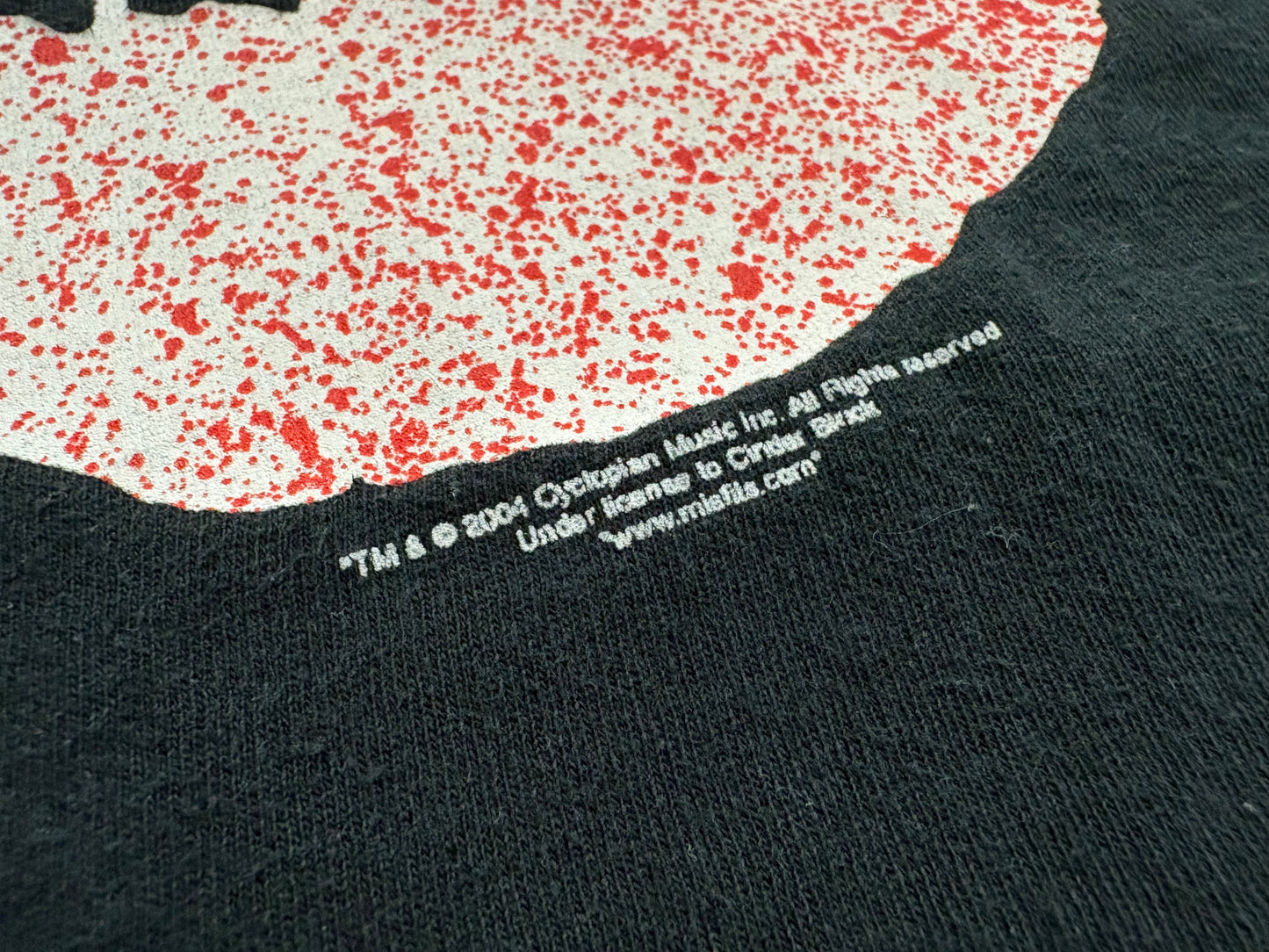2004 Misfits Blood Splatter Tee - Black Size Large