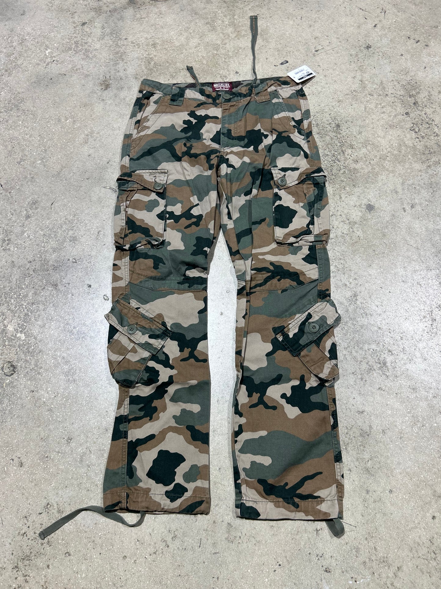 8 Pocket Ugly Camo Cargo Pants - Multi Size Medium