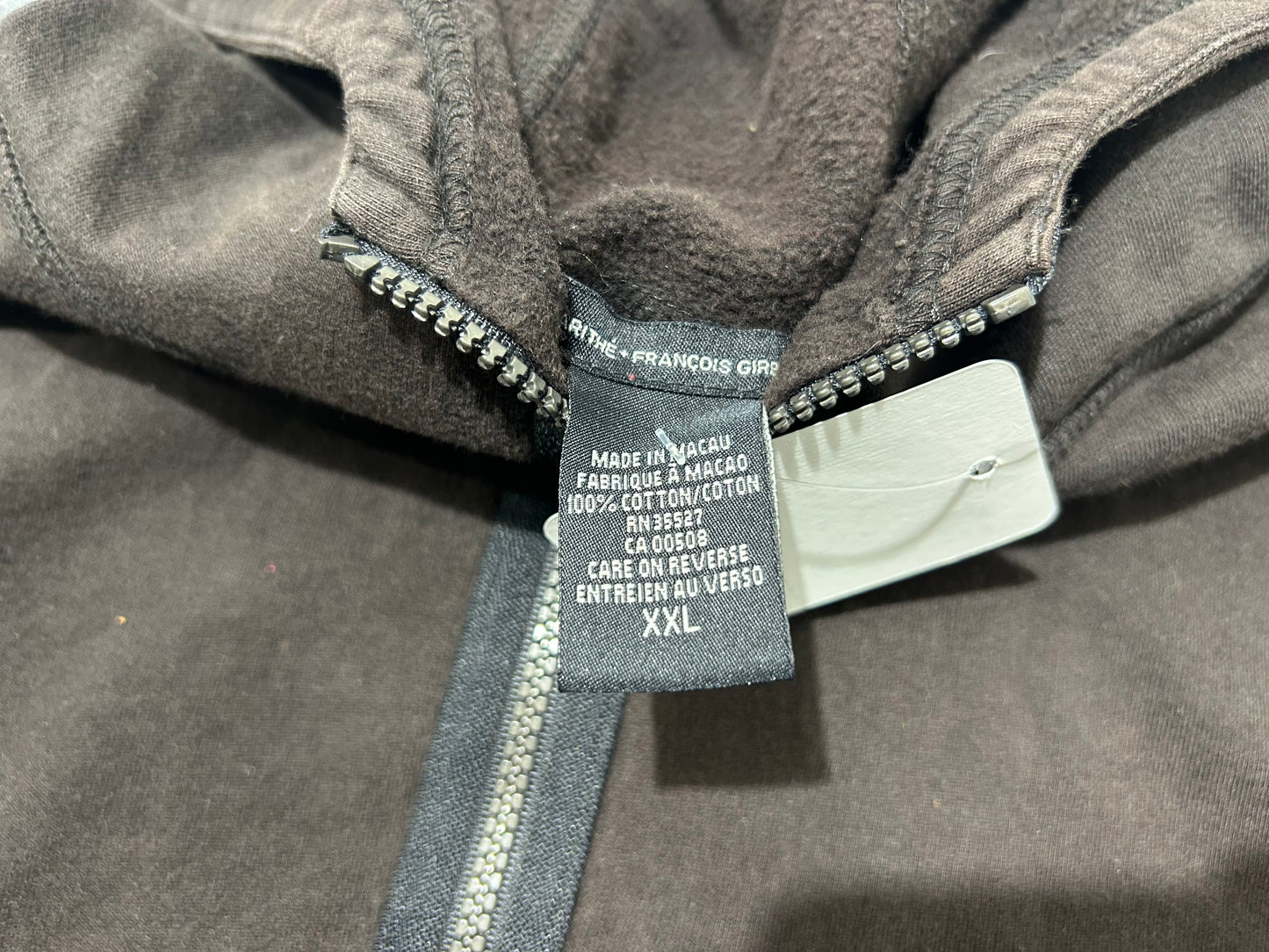 Marithe Francois Girbaud Zip Up Hoodie - Black Size XXL