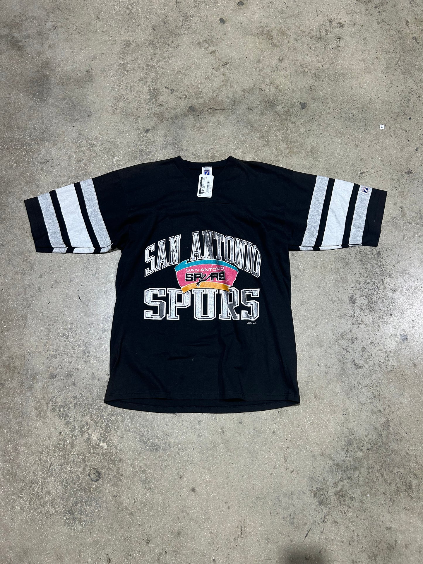 San Antonio Spurs Football Jersey Shirt - Black Size Large
