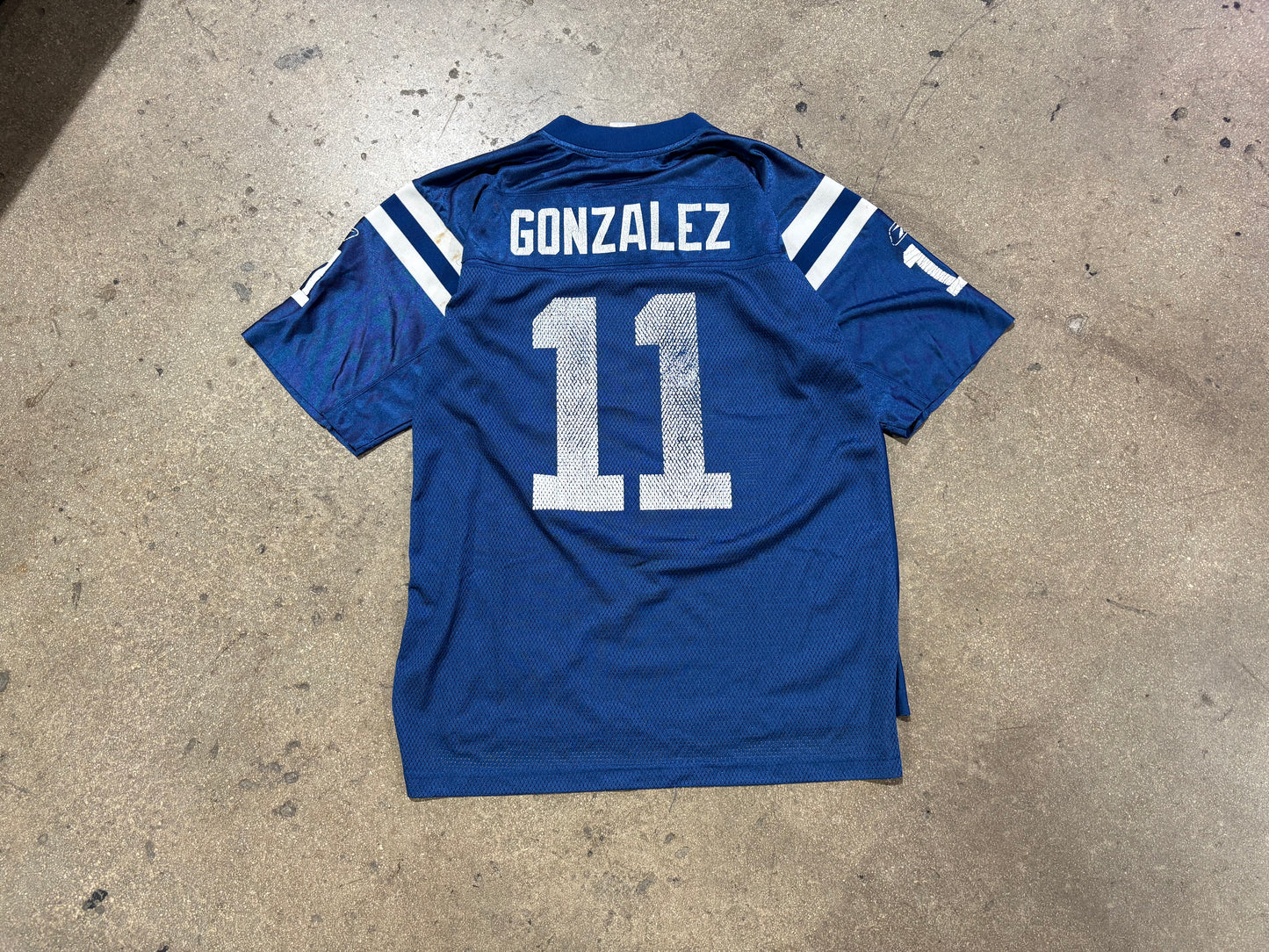 Indianapolis Colts #11 Gonzalez Football Jersey - Blue Size Medium