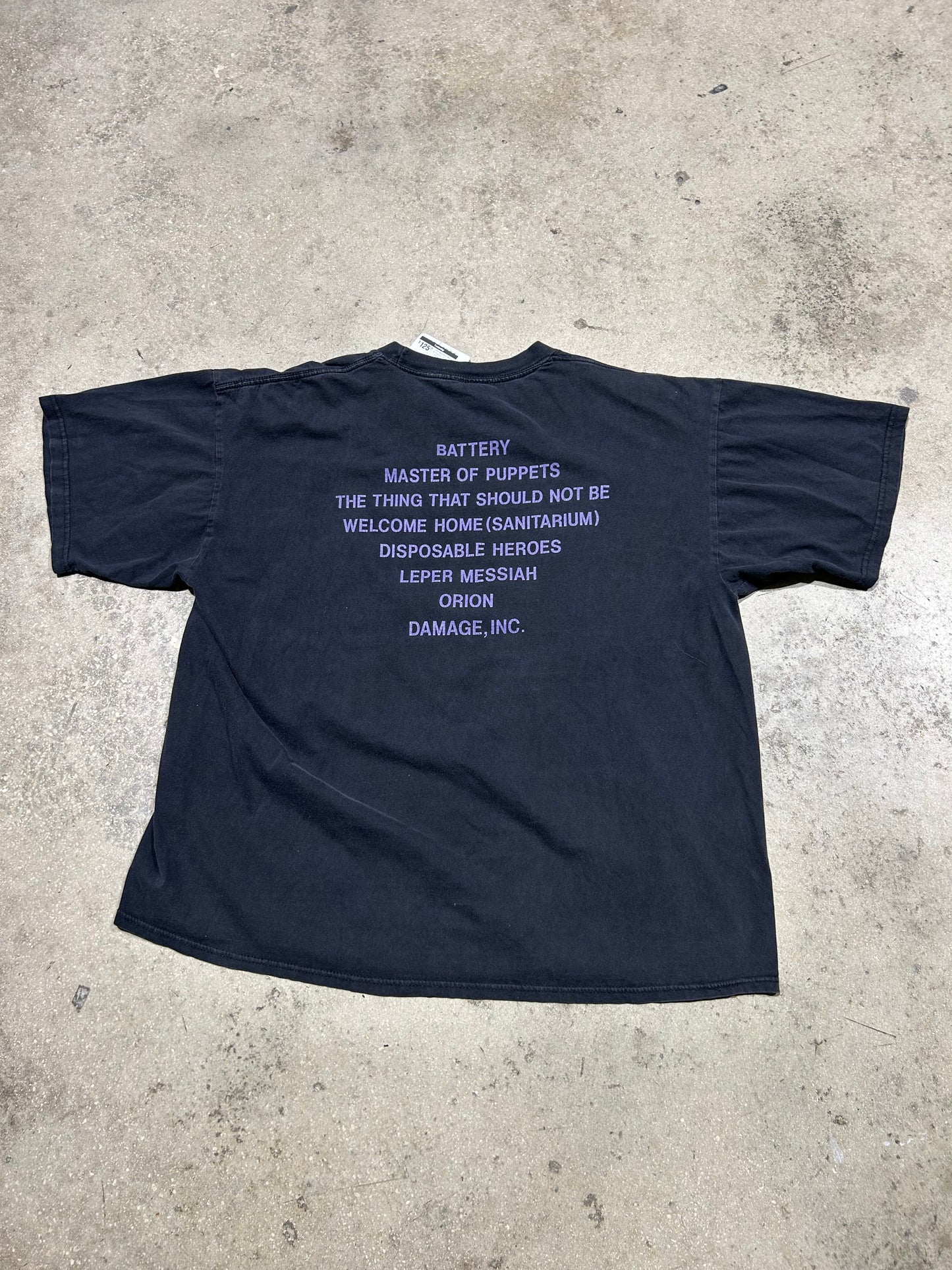 1994 Metallica Master Of Puppets Band Tee - Black Size XXL