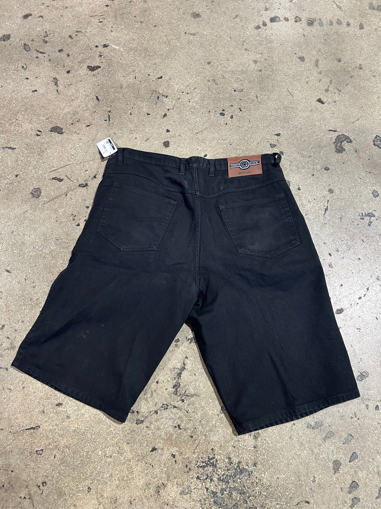 Kenneth David Denim Shorts - Black Size 40
