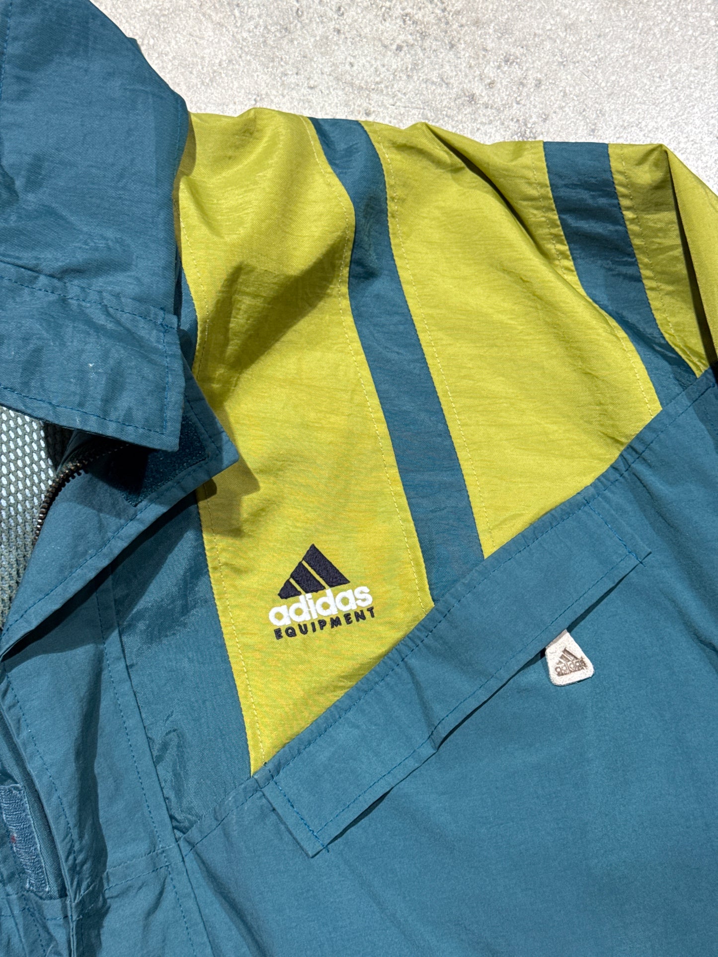 Adidas Equipment Color Blocked Windbreaker Jacket - Size XL