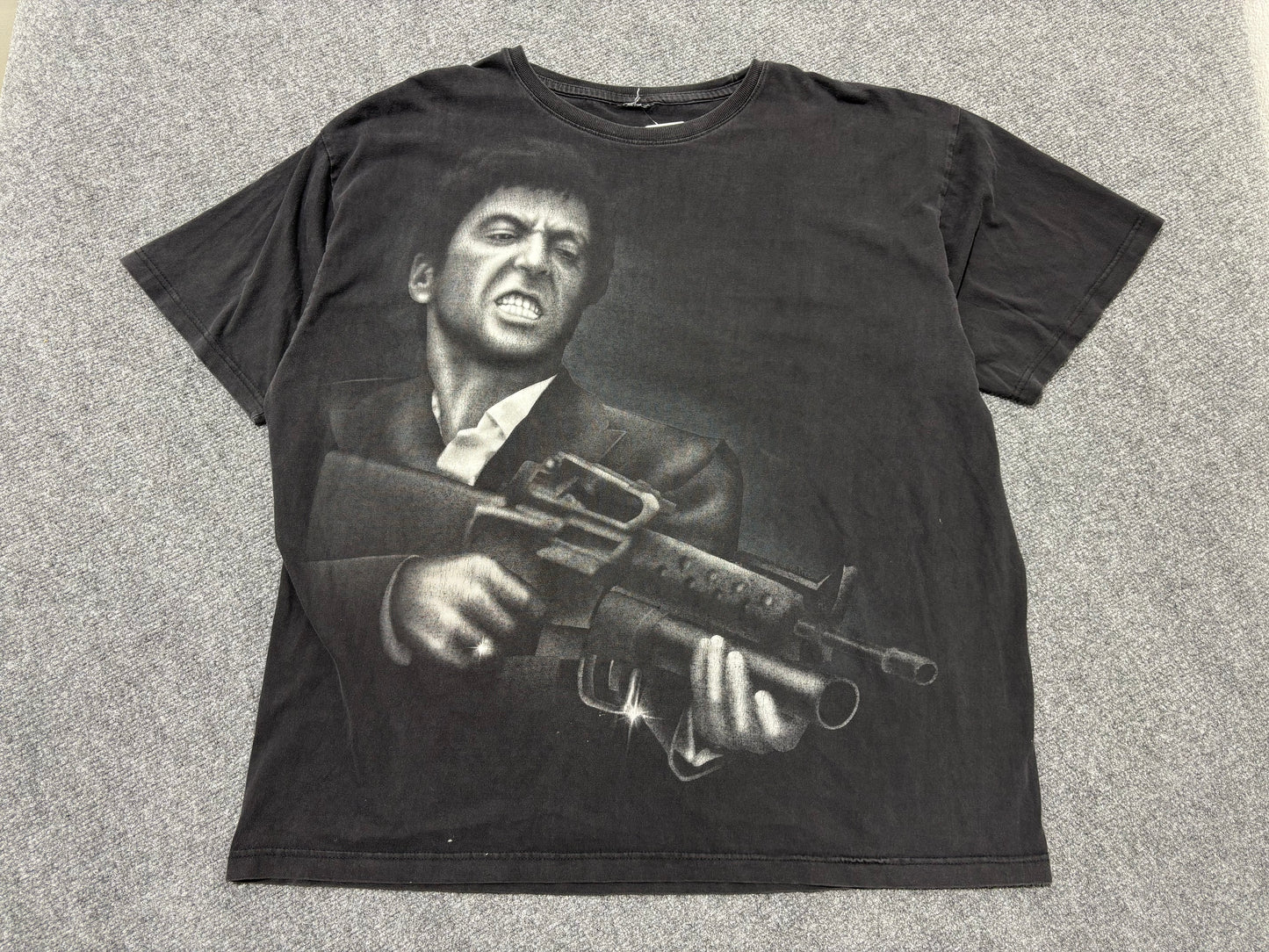 Scarface With A Gun Tee - Black Size XXL