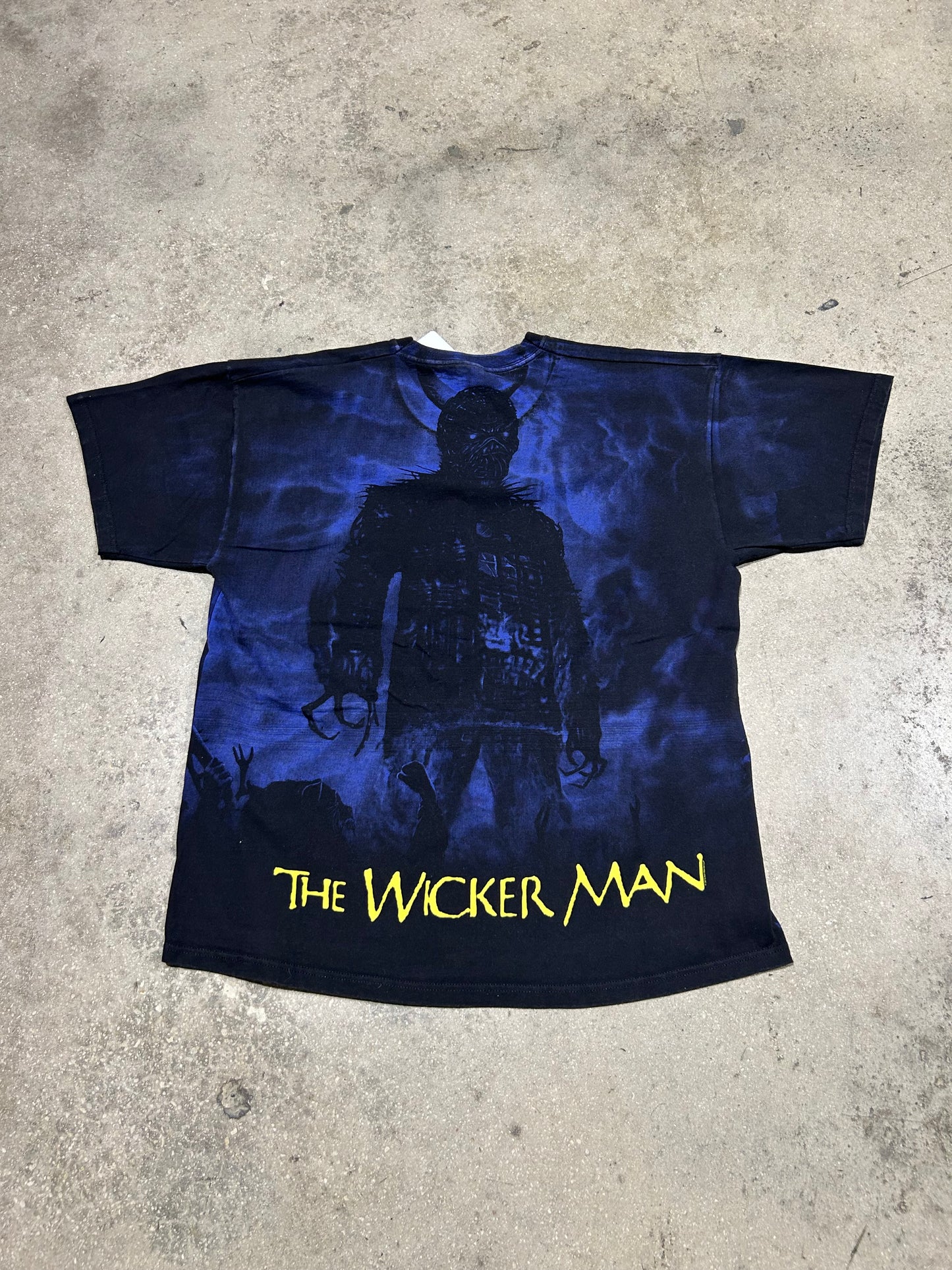 Iron Maiden Wicker Man AOP Tee - Black Size XXL