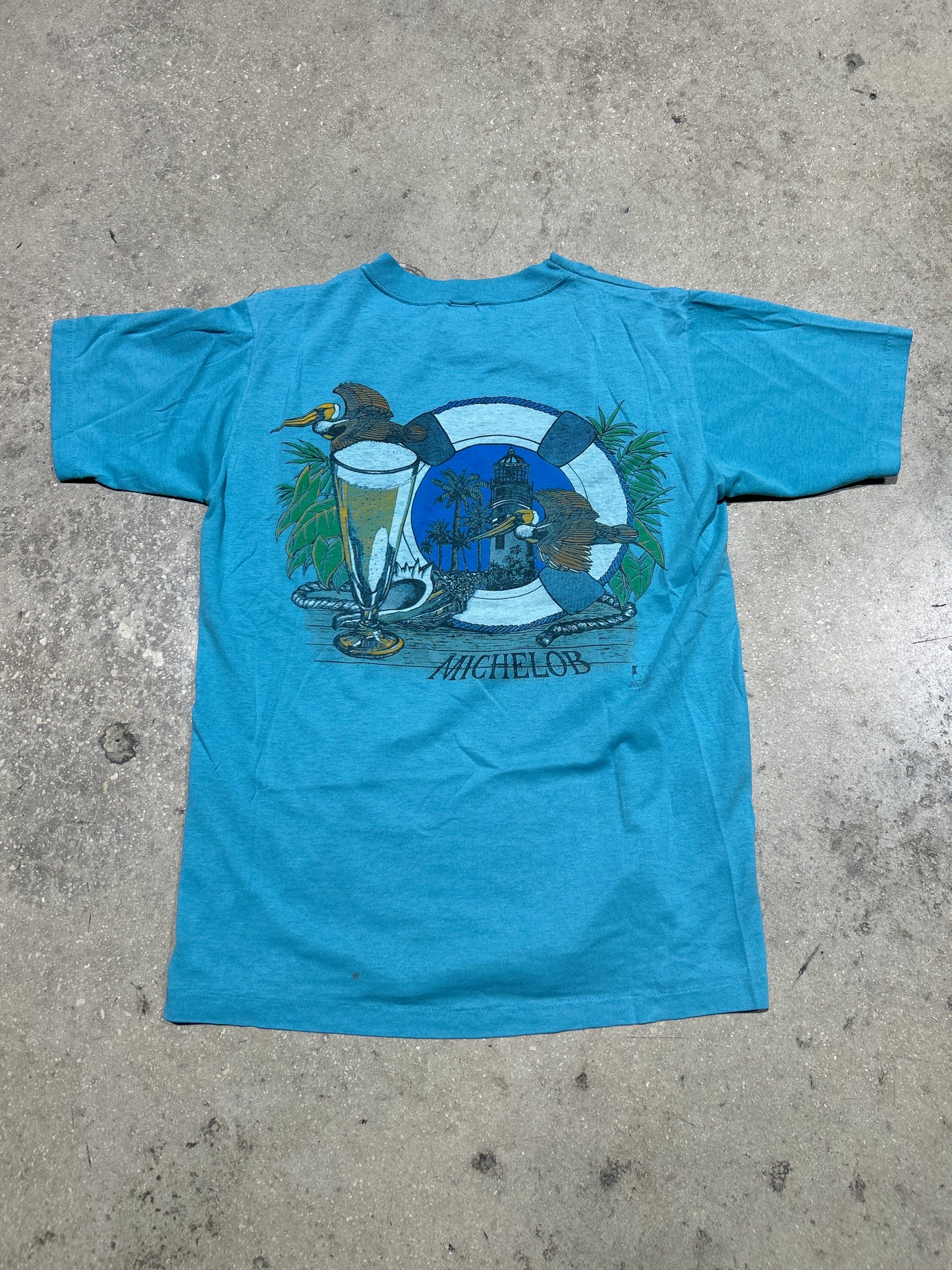 1984 Michelob Beer Daytona Beach Tee - Blue Size Medium