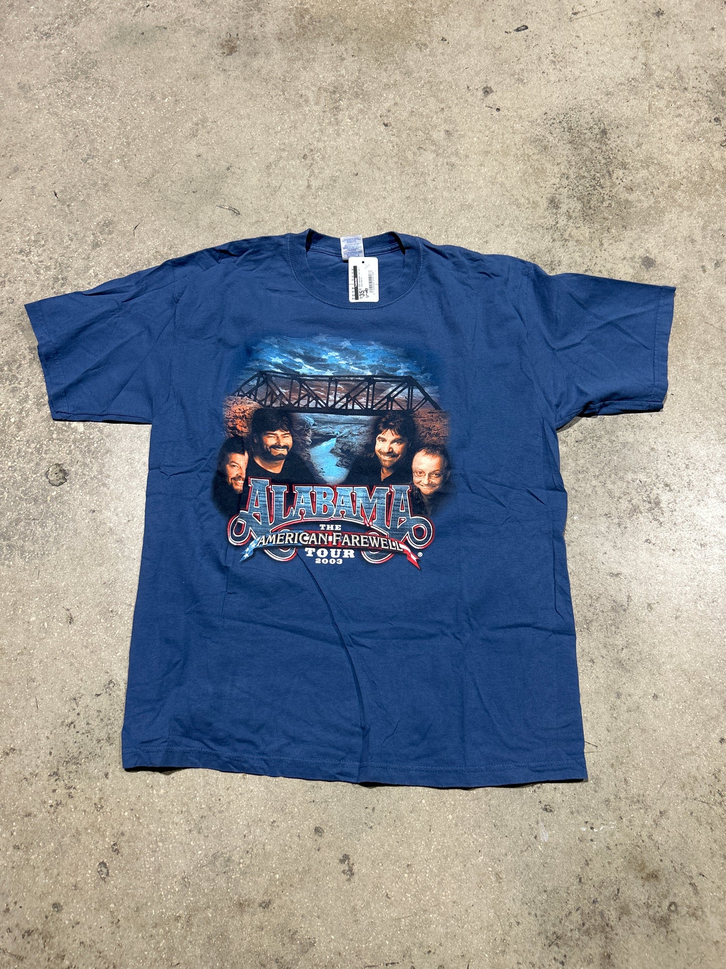 2003 Alabama Tour Tee - Blue Size XL
