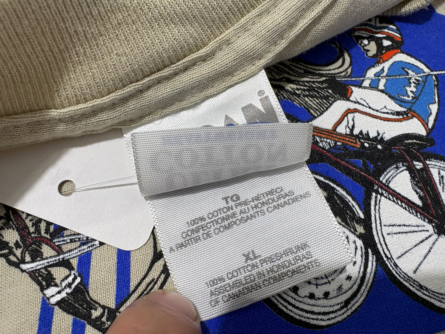 1999 The MeadowLands Pace Tee - Beige Size XL