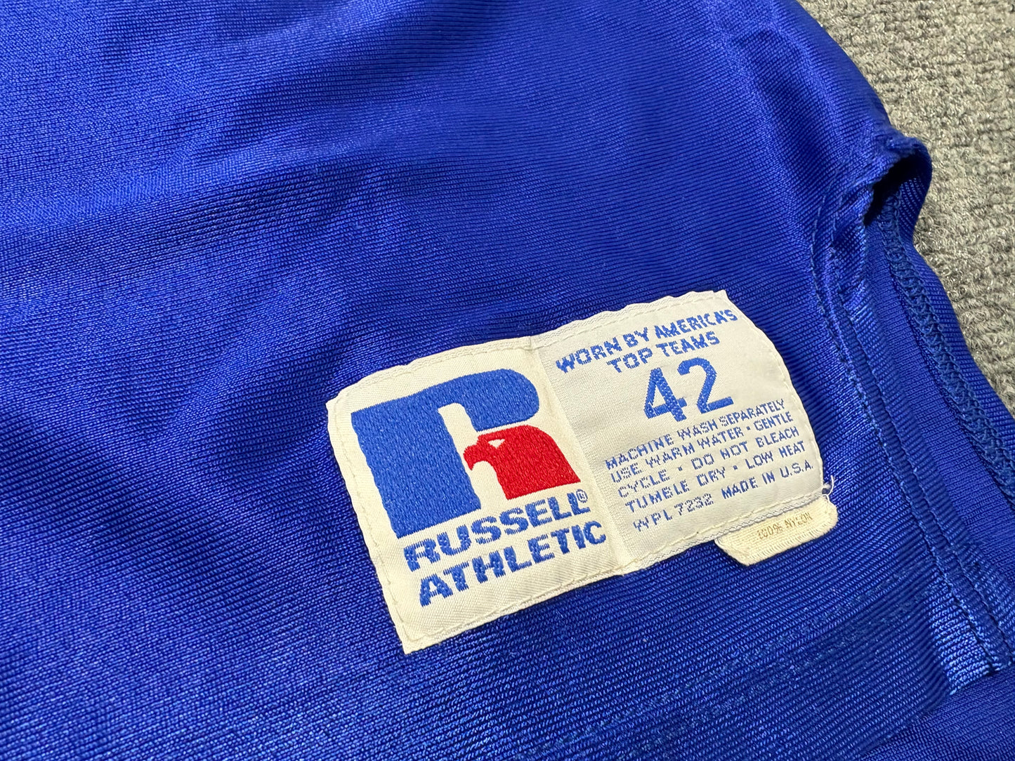 Russell Berlin Bears Basketball Jersey - Blue / Red Size Large