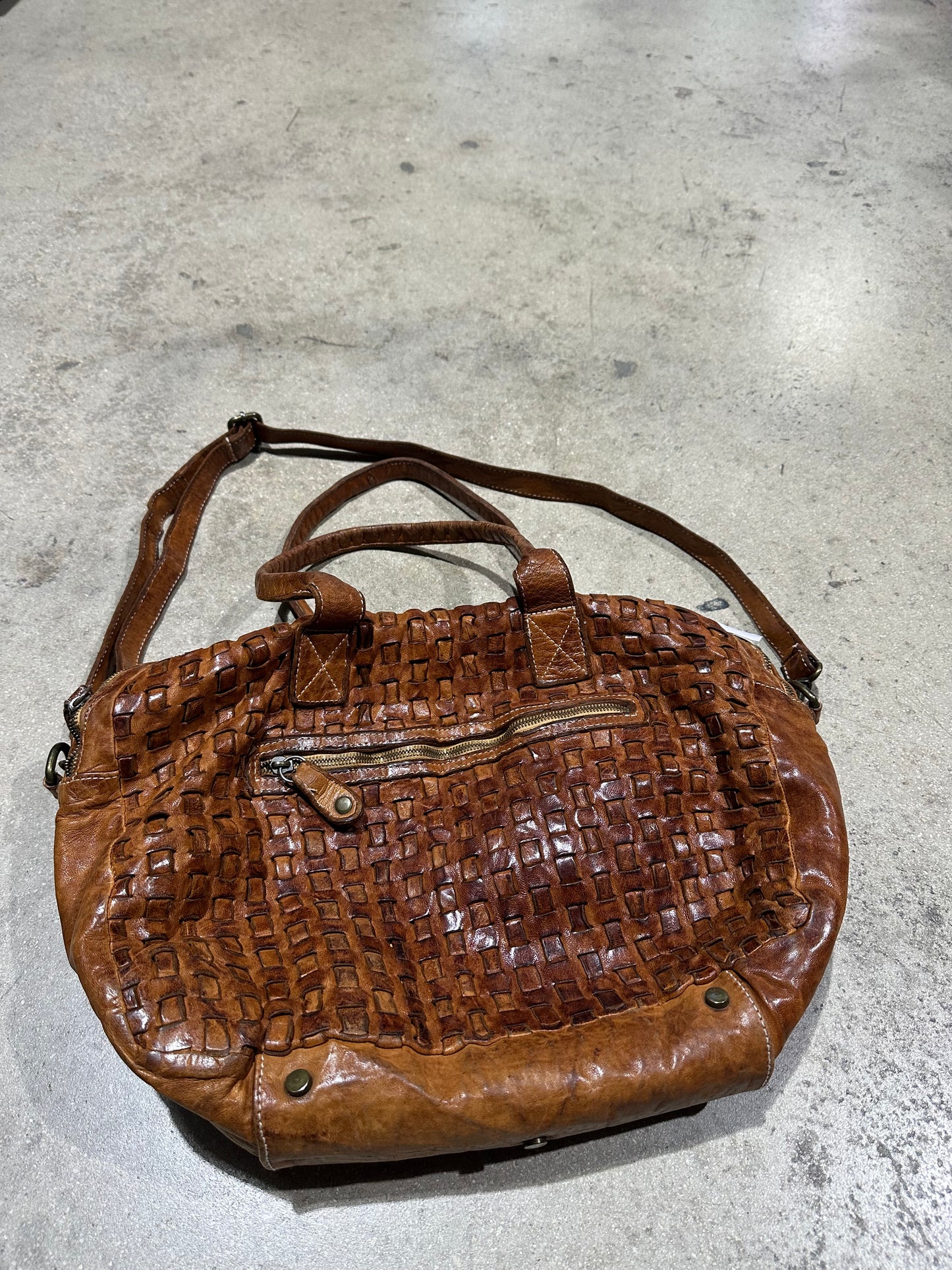 Langelotti Tobacco Leather Bag