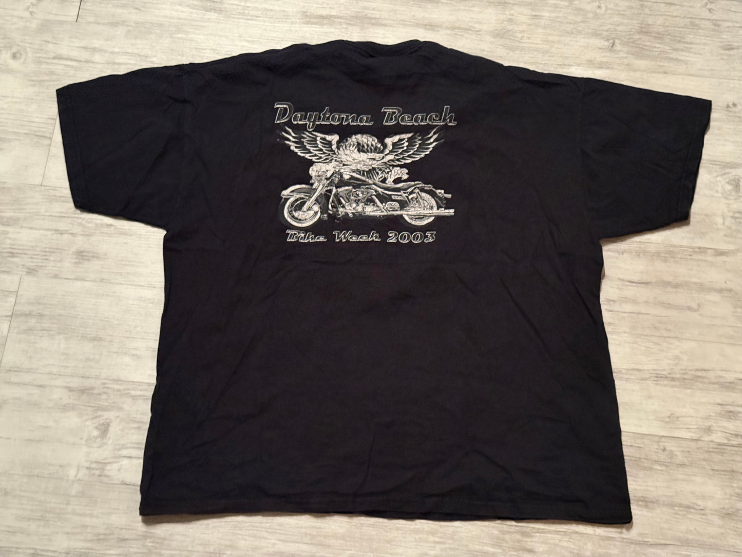 2003 Daytona Beach Bike Week Tee - Black Size XXL
