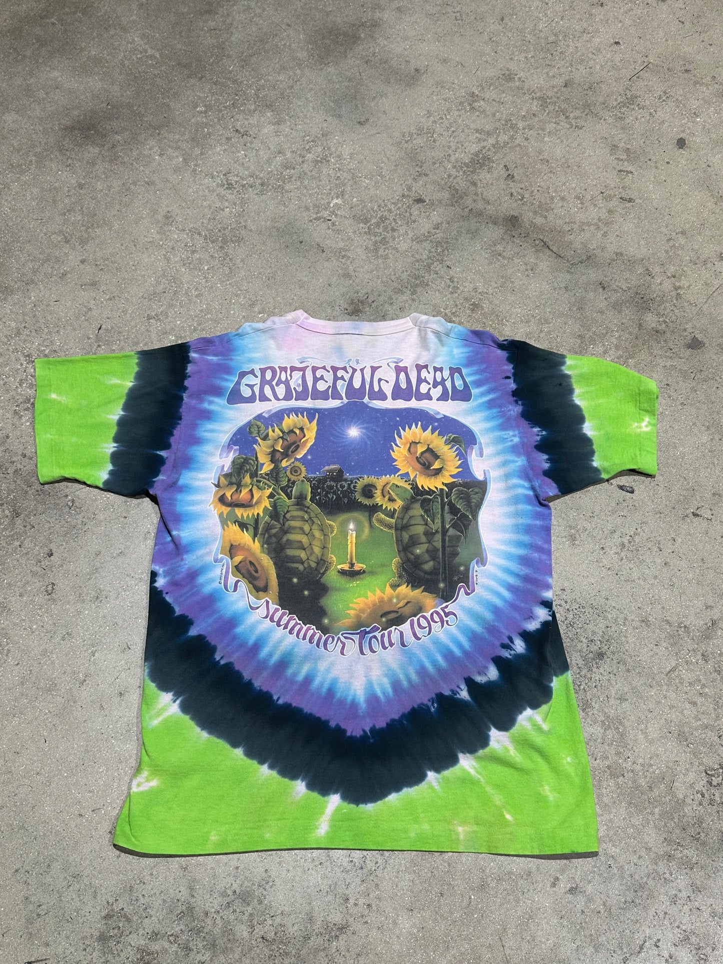 1995 Grateful Dead Tortoise Tee - Tie Dye Size XL