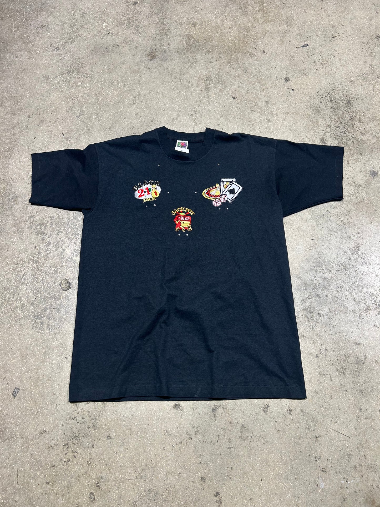 Black Jack Jackpot Tee - Black Size XL