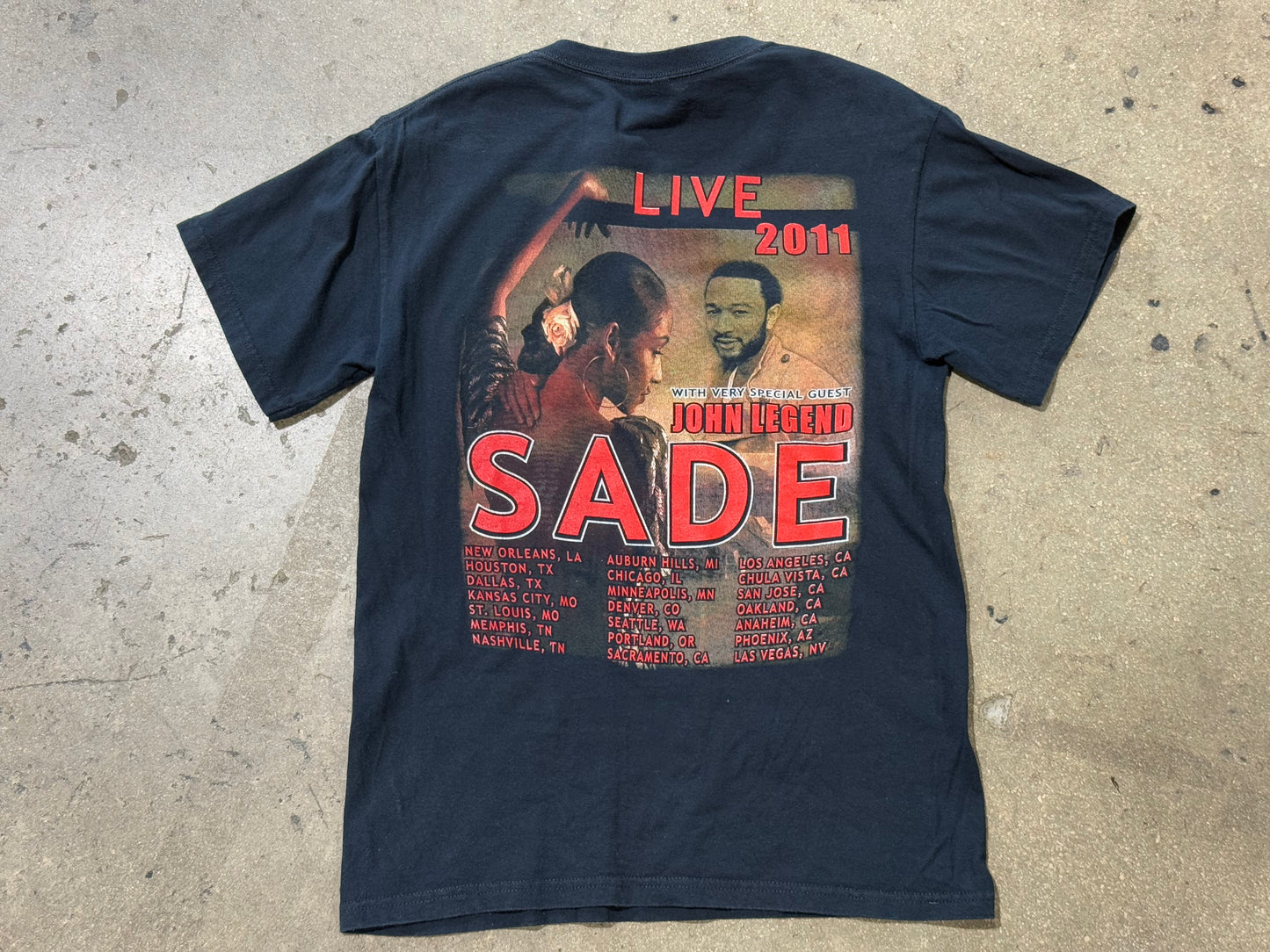 2011 Sade Tour Parking Lot Tee - Black Size Small