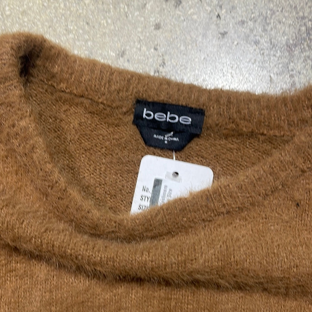 Women's Bebe Cashmere Crewneck - Brown Size Medium