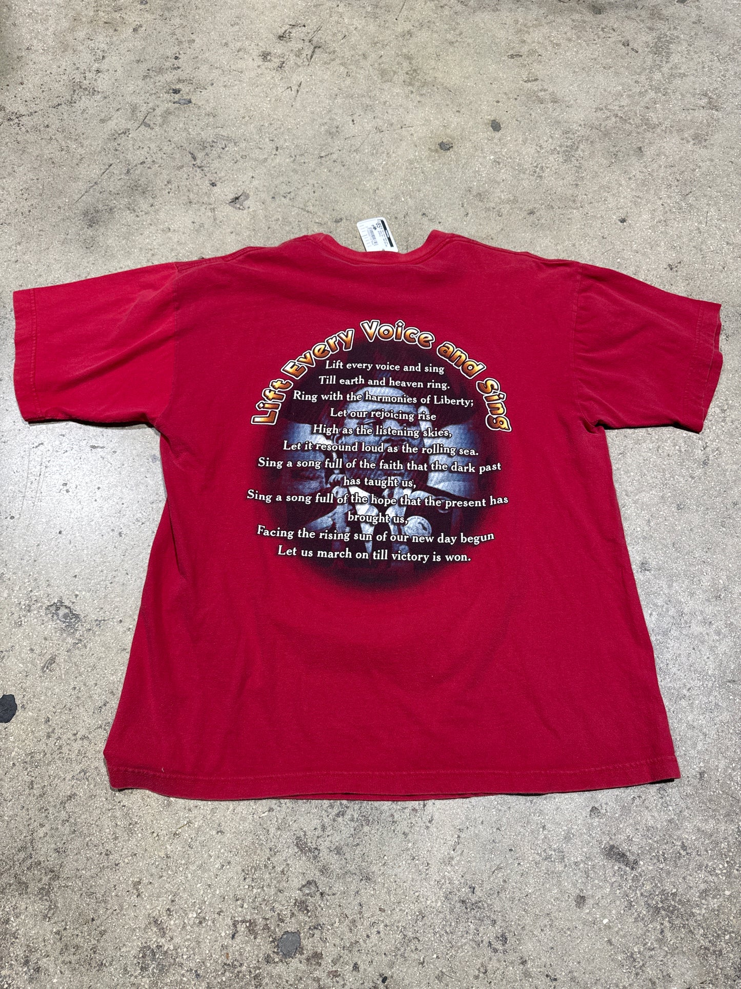 MLK Dream Raise your Voice Tee - Red Size XXL